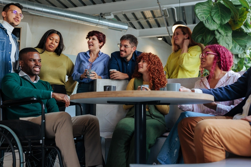 groups of friends with a disabled friend